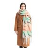Foreign Trade Europe and the United States Autumn and Winter Women's New Shawl Circle Yarn Imitation Mohair Jacquard Wavy Fringed Scarf