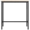 Natural Table 100 x 40 x 101 cm Engineered Wood and Steel