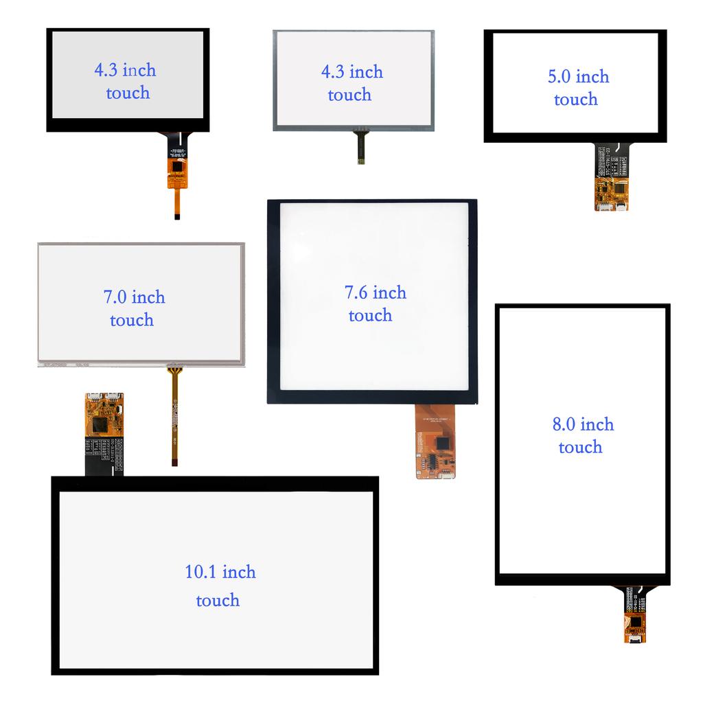 TFT Lcd 4.3 5 5.5 7 8 9 10.1 Inch Mipi MCU RGB Small Ips Lcd Touch Screen  Display Modules