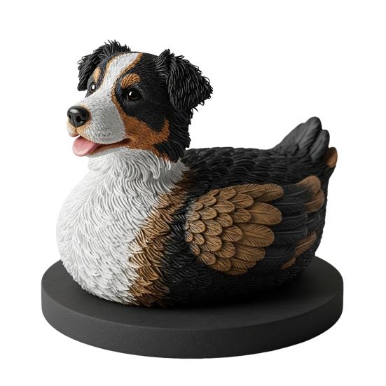 Dog Duck Figurine French Bulldog Corgi Samoyed Dobermann Border Collie Statue Sculpture Home Office Decoration Ornament