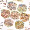 Mini Size 3D Landscape Sticker PET Pocket Sticker Book New DIY Sticker Books  For Kid Children