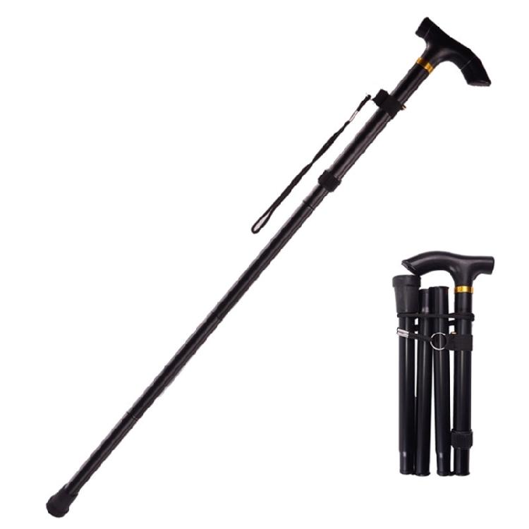 

Folding Cane with 5 Gear Foldable Walking Stick Anti-Slip Lightweight Disability 1 чорний