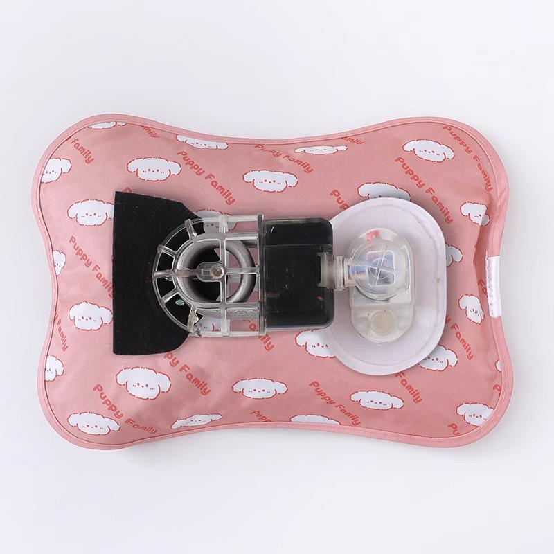 Rechargeable Plush Hot Water Bottle & Belly Warmer - Explosion-Proof Electric Heating Hand Warmer for Women