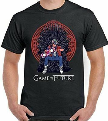 Game of Future Parodie Back to The Thrones Herren Lustiges T-Shirt Schwarz