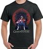 Game of Future Parody Back To The Thrones Mens Funny T Shirt Black