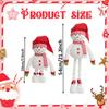 Telescopic Christmas Snowman Figurine Decoration Decor Retractable Standing Doll for