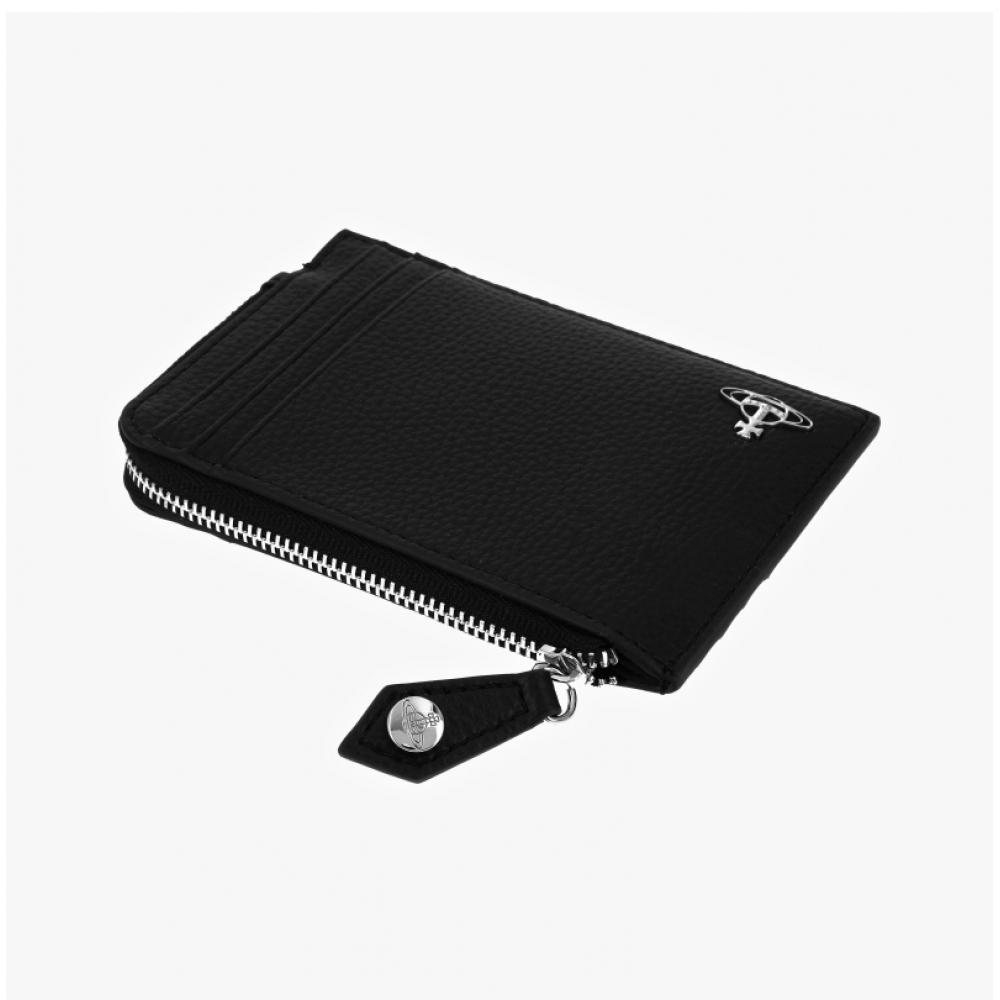 Vivienne Westwood 54020008u S000d N403 Vegan Bio Green Grain Zip Card Holder