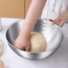 1/4 Stück 17/19/22/24 cm Edelstahl Salatschüssel Multifunktionale Kochschüssel Nudelschüssel Runde Silberschüssel Lebensmittelbehälter
