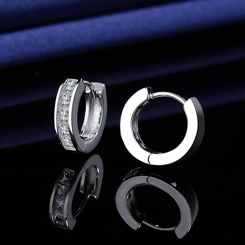 Korean-Style Ear Cuff Earrings: Fashionable European & American Micro-Inlaid Ear Jewelry Clips & Studs