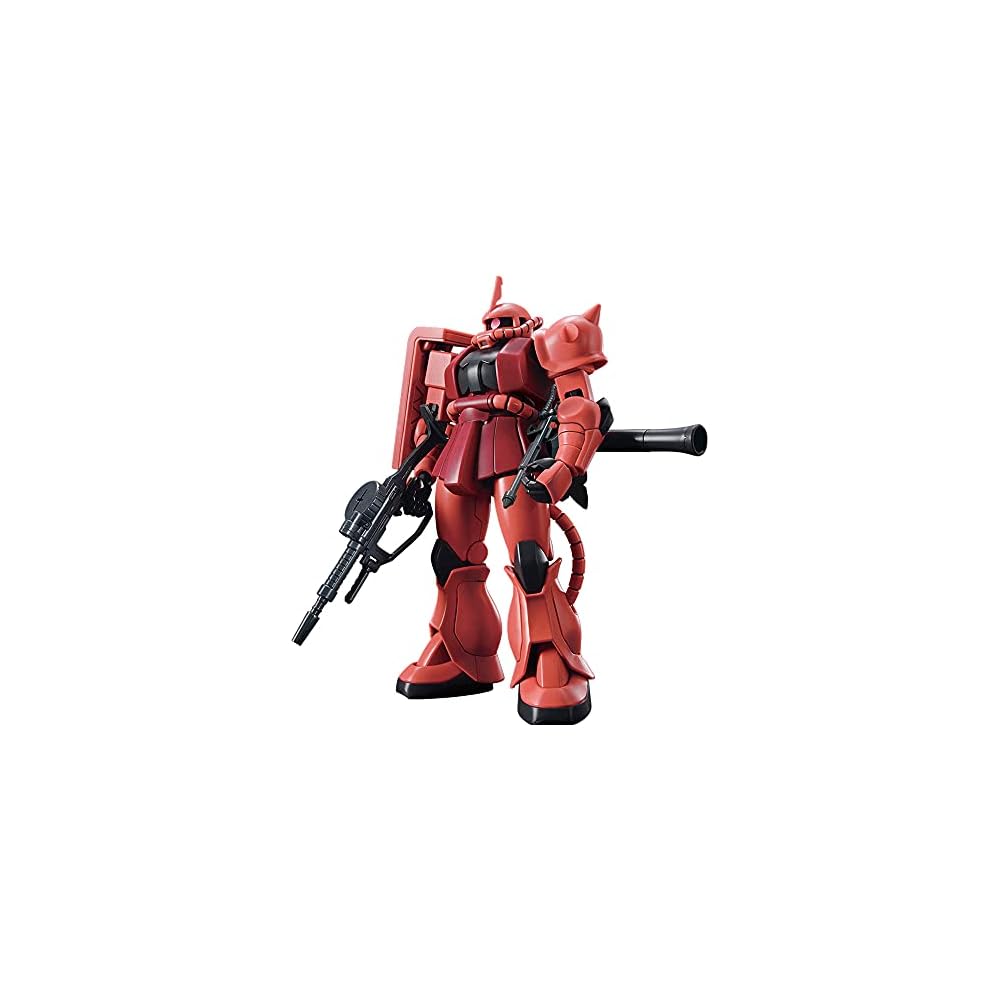 Bandai Spirits HGUC Mobile Suit Gundam Char's Zaku II 1/144 Scale Color-Coded Plastic Model Kit