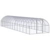 Vidaxl Outdoor Chicken Coop, 3X12X2 M, Galvanized Steel