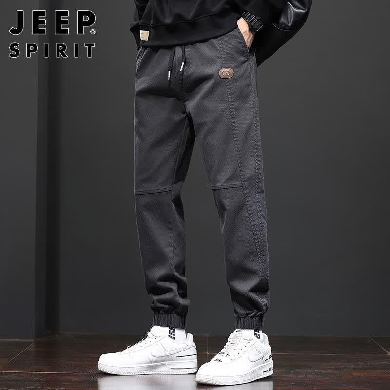 JEEP SPIRIT Men's Loose Fit Cargo Jogger Pants