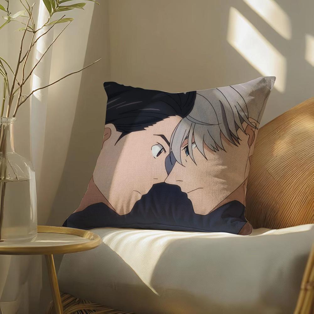 Yuri!!!Onice Pillow Case Pillowcase, Double-Sided Printed, Sofa Cushion, Bedroom Headboard