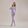 Hengyuanxiang Women's Melange Fleece Anti-bacterial Thermal Set