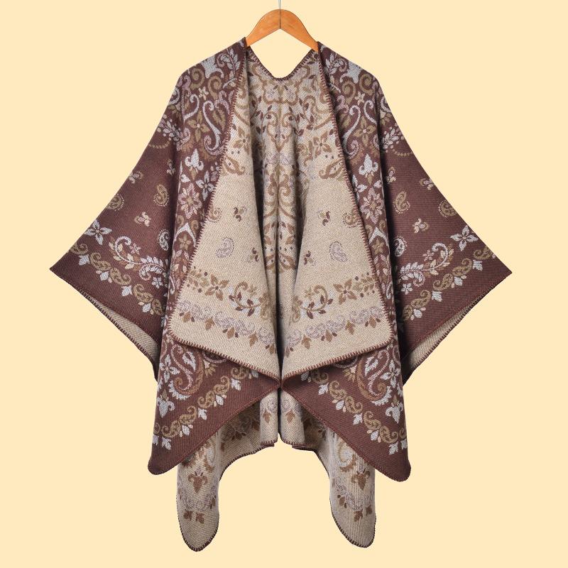 

Женская ретро шаль-жаккард с леопардовым принтом, атмосфера путешествий по Юньнаню и Цинхаю, теплая шаль, новая для улицы 130x150cm