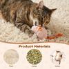 Plush Mouse Cat Toy Soft Stuffed Mouse Toy with Rope Tail Prefilled Catnip Mouse Toy for Indoor Cats Play Hunting And Exercise