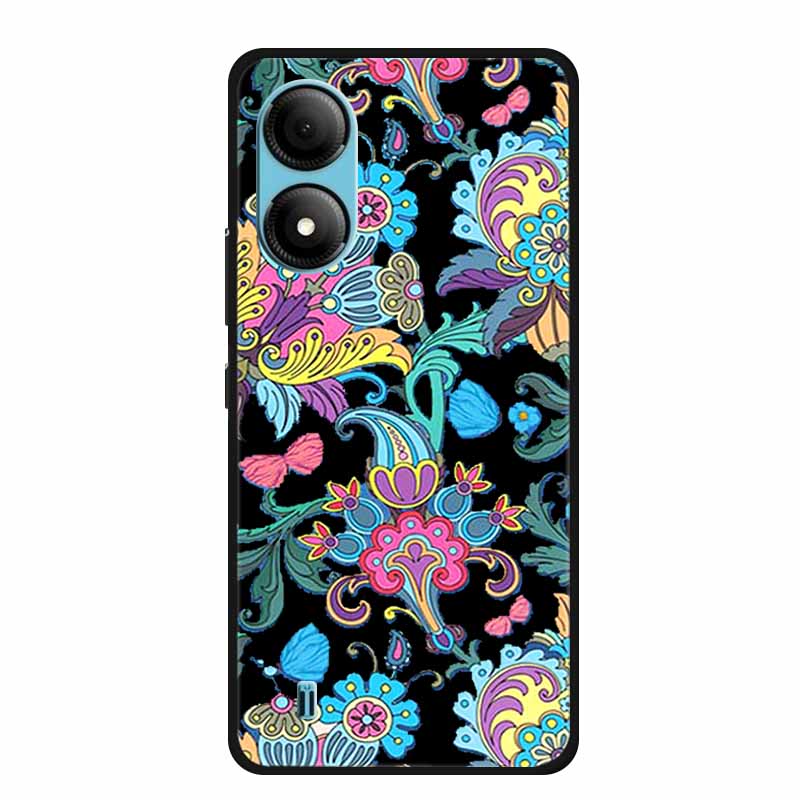 Funda For ZTE Blade A33S Case Cute Cartoon Cat Black Silicone Soft Phone Case For ZTE A33S Back Cover Case A 33 S 33s Coque Capa