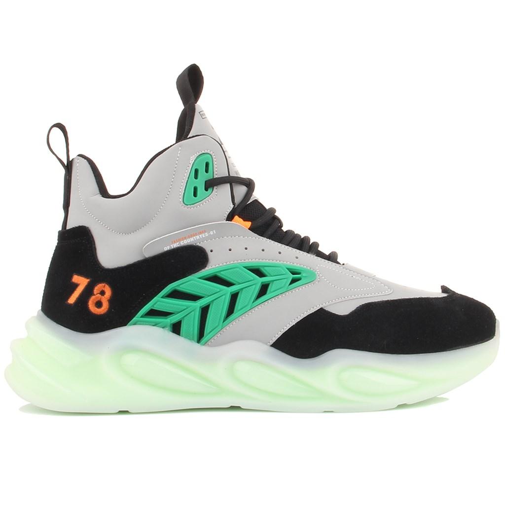 

Guja - Серые, черные мужские кроссовки на шнуровке