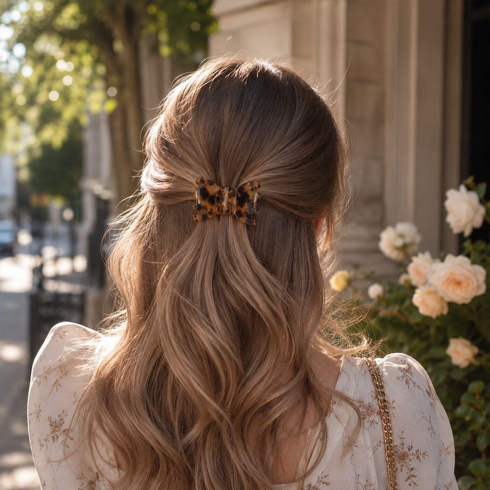 Magnetic Closure Bow Hair Clips Plastic Hair Styling Clips Magnetic Hair Clips Women Hair Decor