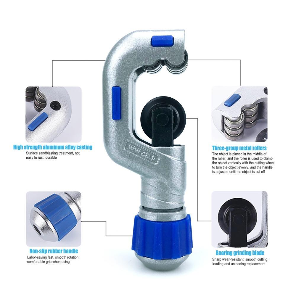 Bearing Pipe Cutter 4-32mm Heavy Duty Cable Wire Stainless Steel Pipe Cutter Powerful Pipe Cutter