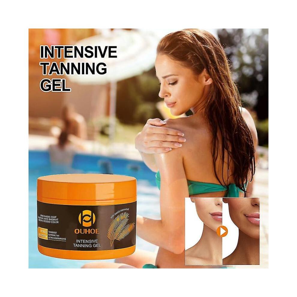 Tanning Gel, Luxury Intensive Tanning Gel, Tanning Gel, Natural Tanning Accelerator Cream Gel, Dark