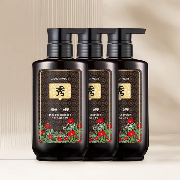 [Danggi Hair] Deul-ae-su Shampoo for Normal to Dry Hair 500ml x 3
