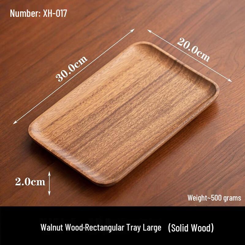 Wutuo Walnut Wood Rectangular Serving Tray