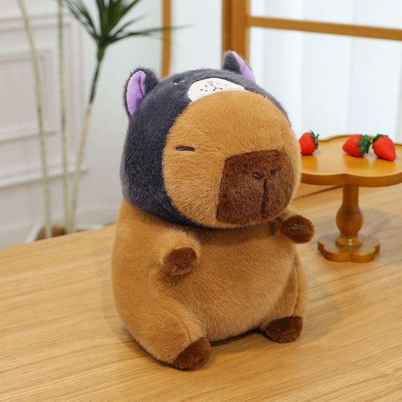 Transform Into a Kapibara Doll Capybara Plush Toy Headgear Doll Doll for Girls' Birthday Gifts