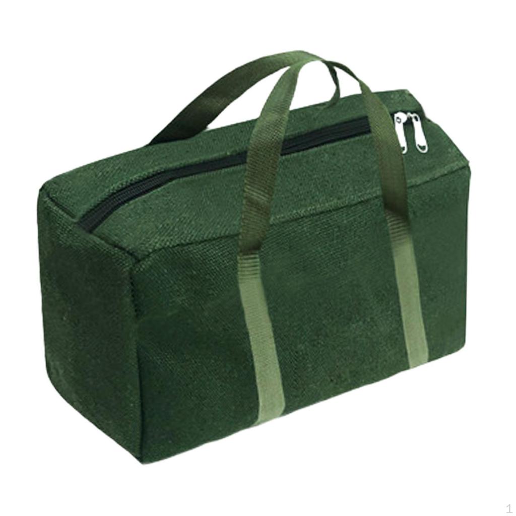 Canvas Tool Bag with Easy Access Zipper Closure for Tradesmen