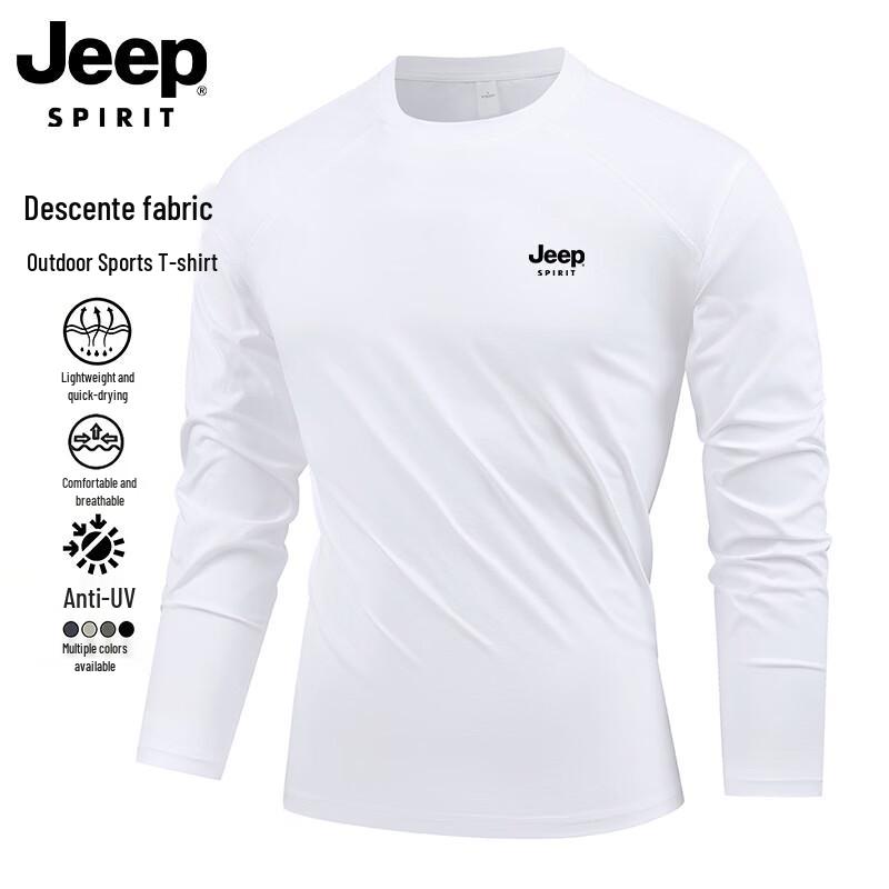 JEEP Men's Outdoor Quick-Dry Long-Sleeve T-Shirt