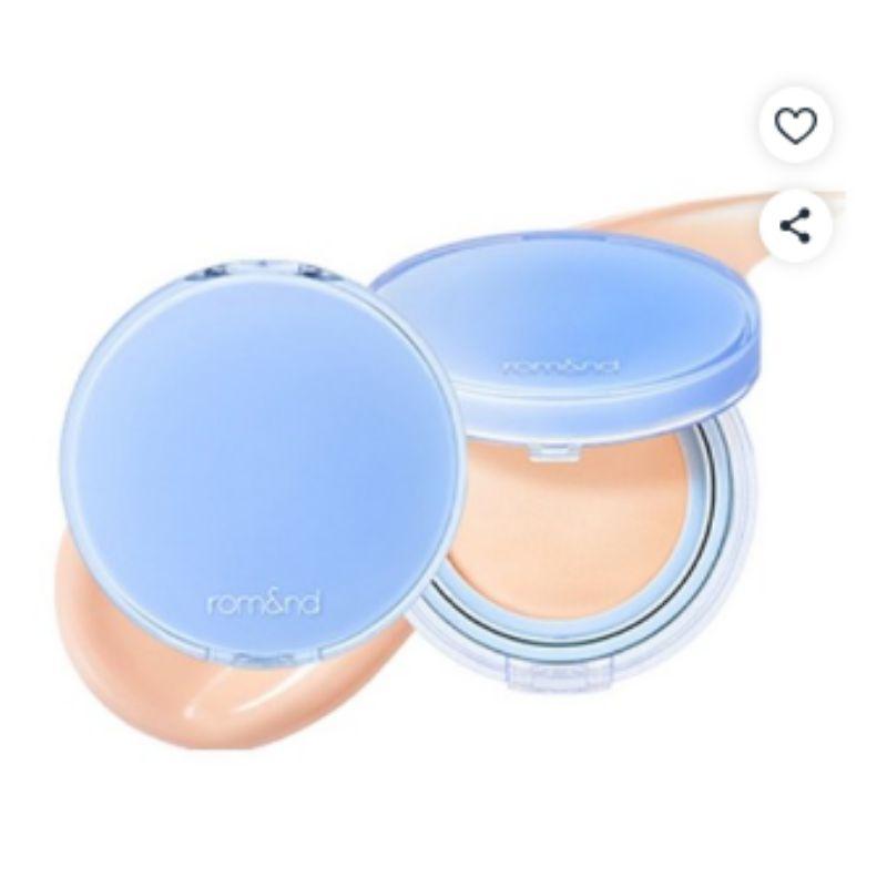 Rom&nd Hydrating Glow Cushion Foundation K-Beauty Bare Water Cushion Base Makeup SPF Coverage