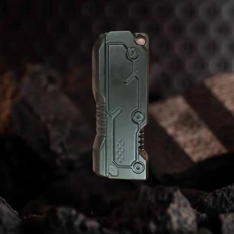 Machine Soul EDC Alloy Fidget Spinner: Precision Pull-Push Decompression Toy with Black Tech Elements.