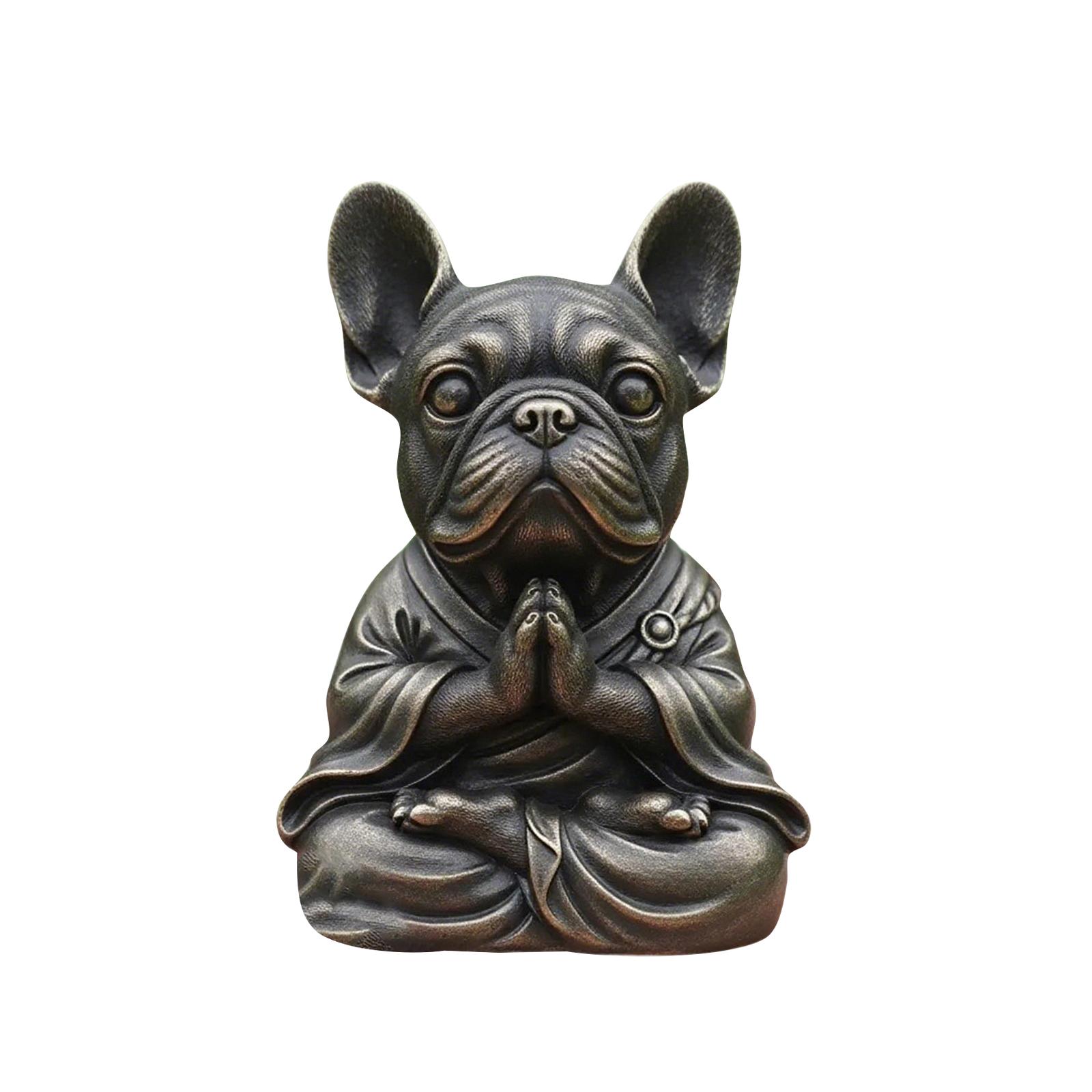 

Meditation Cute Dog Decoration Desktop Ornaments One Size