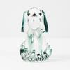 Hand Blown Mini Glass Dog Figurine Handmade Faux Crystal Cute Dog Statue Collectible Animal Ornament for Home Decor Pet Lover Gifts