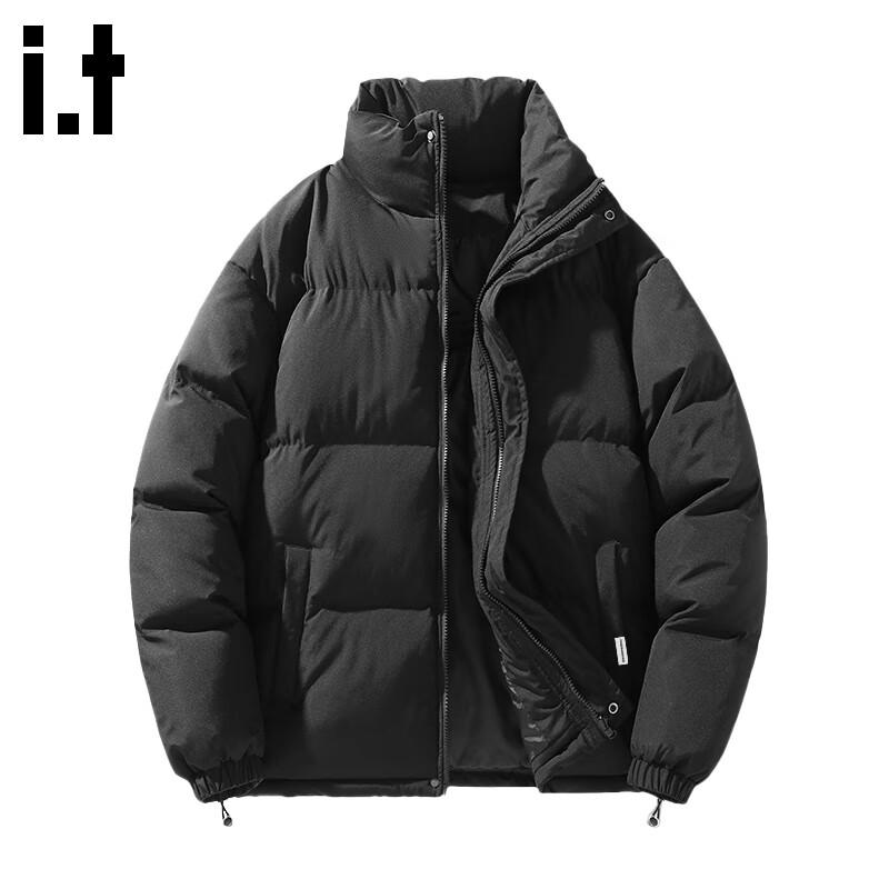 Fingercroxxit Men's Stand Collar Padded Jacket