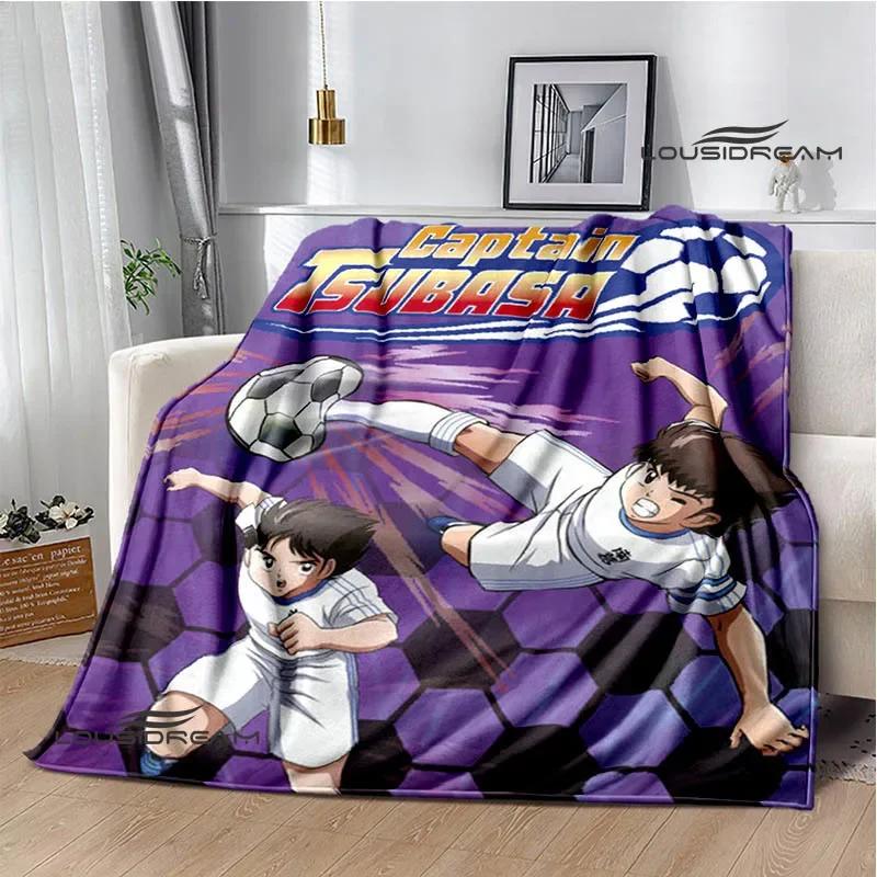 Captain Tsubasa Cartoon Blankets Picnic Blanket Warm Flannel Blankets Soft and Comfortable Blanket Bed Linings Birthday Gift