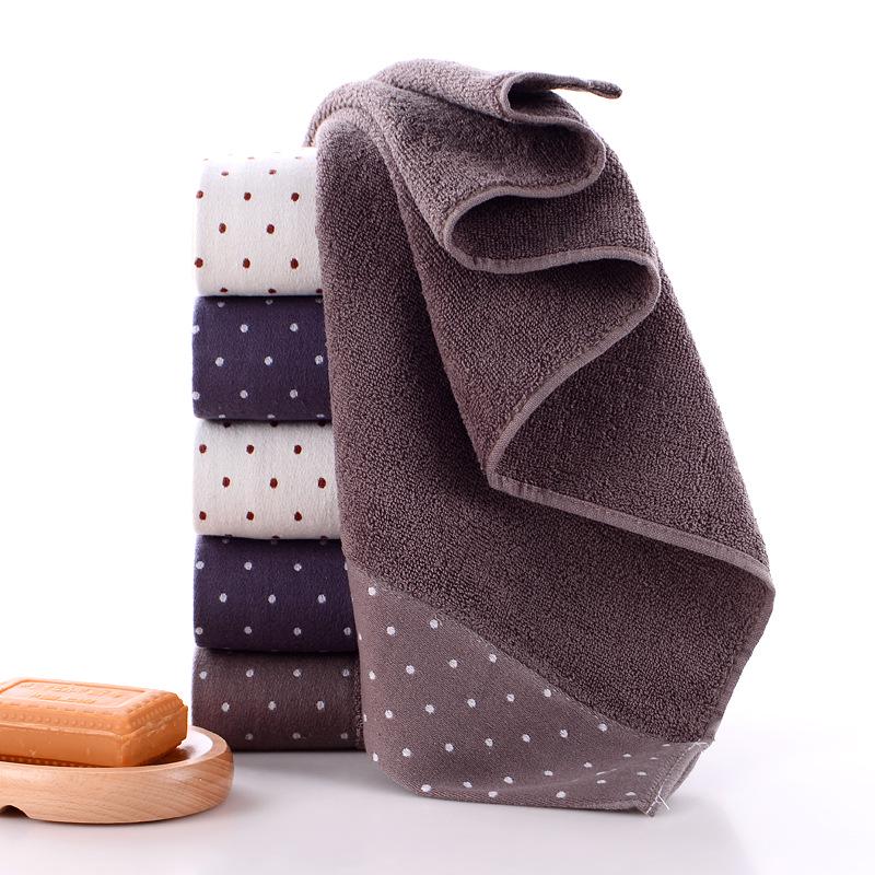 New Jacquard Polka Dot Thick Cotton Towel Gift