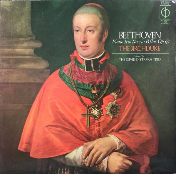 

LP Record LUDWIG VAN BEETHOVEN PLAYED BY DAVI Piano Trio No.7 In B Flat Op.97 Th CFP40006 Classics For Pl 1972 UK Classical Used