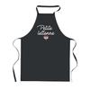 Kitchen Apron - PLANETEE - Little Latvian - Black - 90x60 Cm - Breton Print