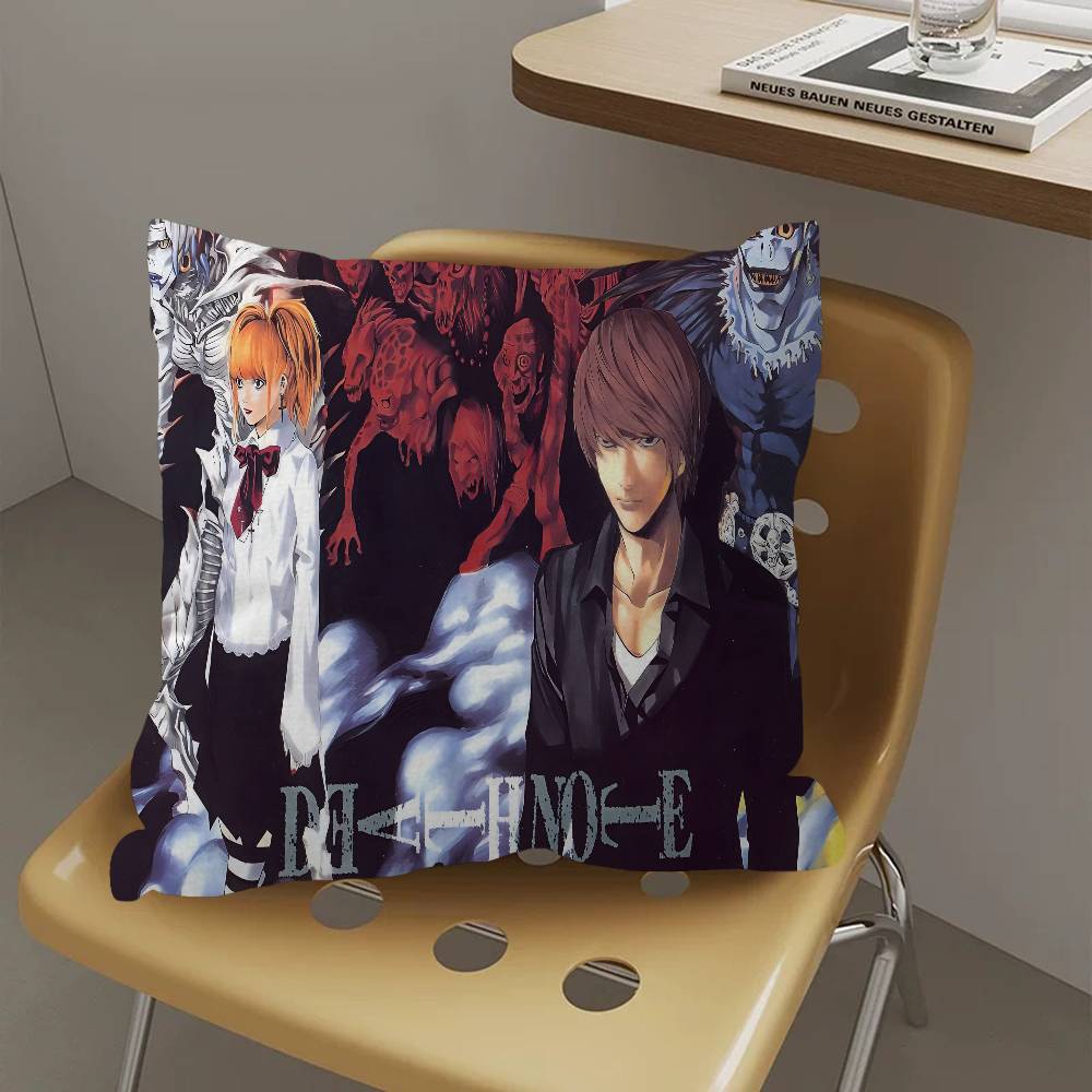 Classic Anime Death Note Pillowcase Toon Gift Cushion Cover Bedroom Home Sofa Chair Seat Decor Pillow Case