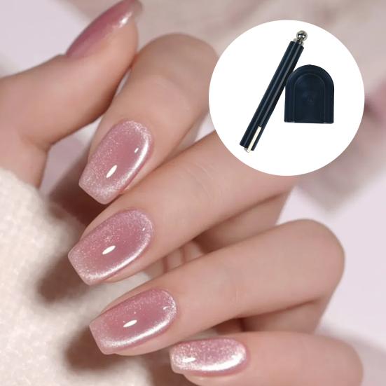 U-shaped Cat Eyes Magnet Tools Beginner Friendly Glass Bead Nail Art Magnet DIY Home Salon Women Cat Eyes Effects Gel Polish Nail Magnetic Tools