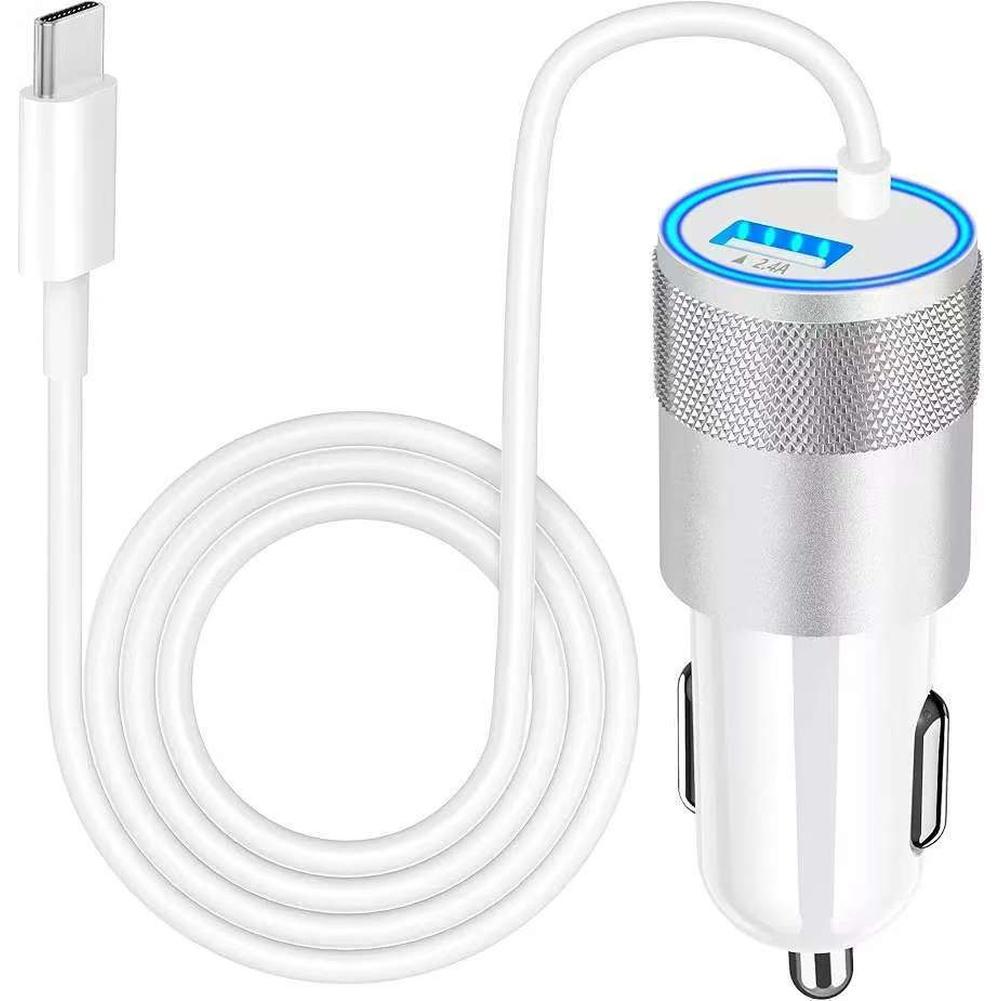 USB Car Charger PD 30W Fast Charging Adapter Compatible with Phones and Tablets Auto Voltage 12 24V for Secure In Car Charging