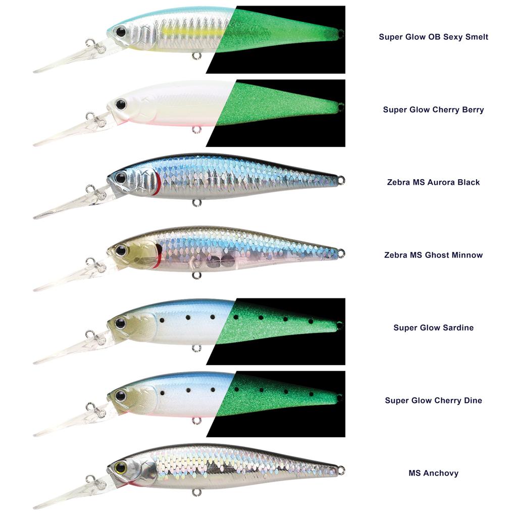 Lucky Craft USA Pointer Saltwater Fishing Lure Minnow Super Glow OB Sexy 100DD-S - (653 Smelt)