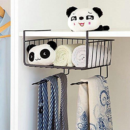 Space-saving under-wall kitchen cabinet rack, no drilling or screws required, storage rack, kitchen rack (black)