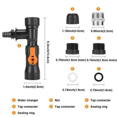 Diy Balık Tankı Plastik Su Değiştirici Adaptör Pompası Musluk Temizleme Bakımı
