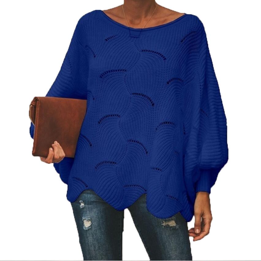 Autumn and winter new batsleeves casual loose top base sweater knitted sweater for women 3523 KTB