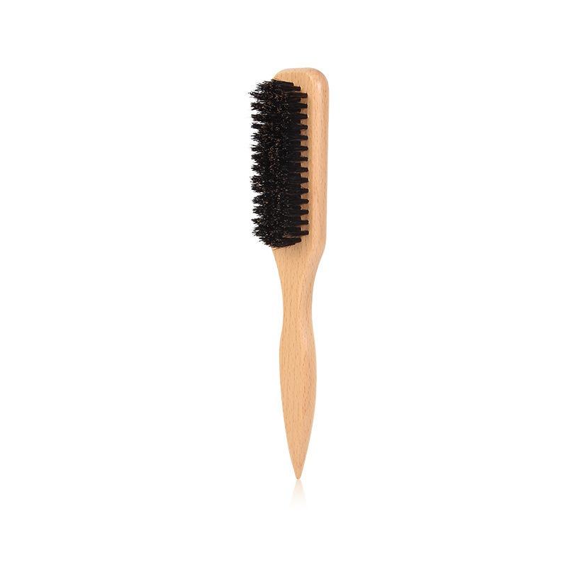Men Leopard Print Beard Styling Brush Hairdressing Pointed Tail Plastic Cleaning Comb
