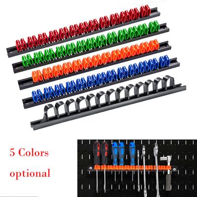 ABS Wall Mount Plastic Wrench Screwdriver Organizer Rail Rack Storage Garage Workshops Hardware Tool Display Hanger
