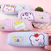 Large Capacity Cartoon Bear Pencil Case - Cute, Multi-functional Zipper Stationery Bag for Students