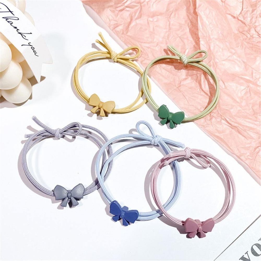 Cute Women Girl High Elastic Bow Hair Tie Rope Hair Ring